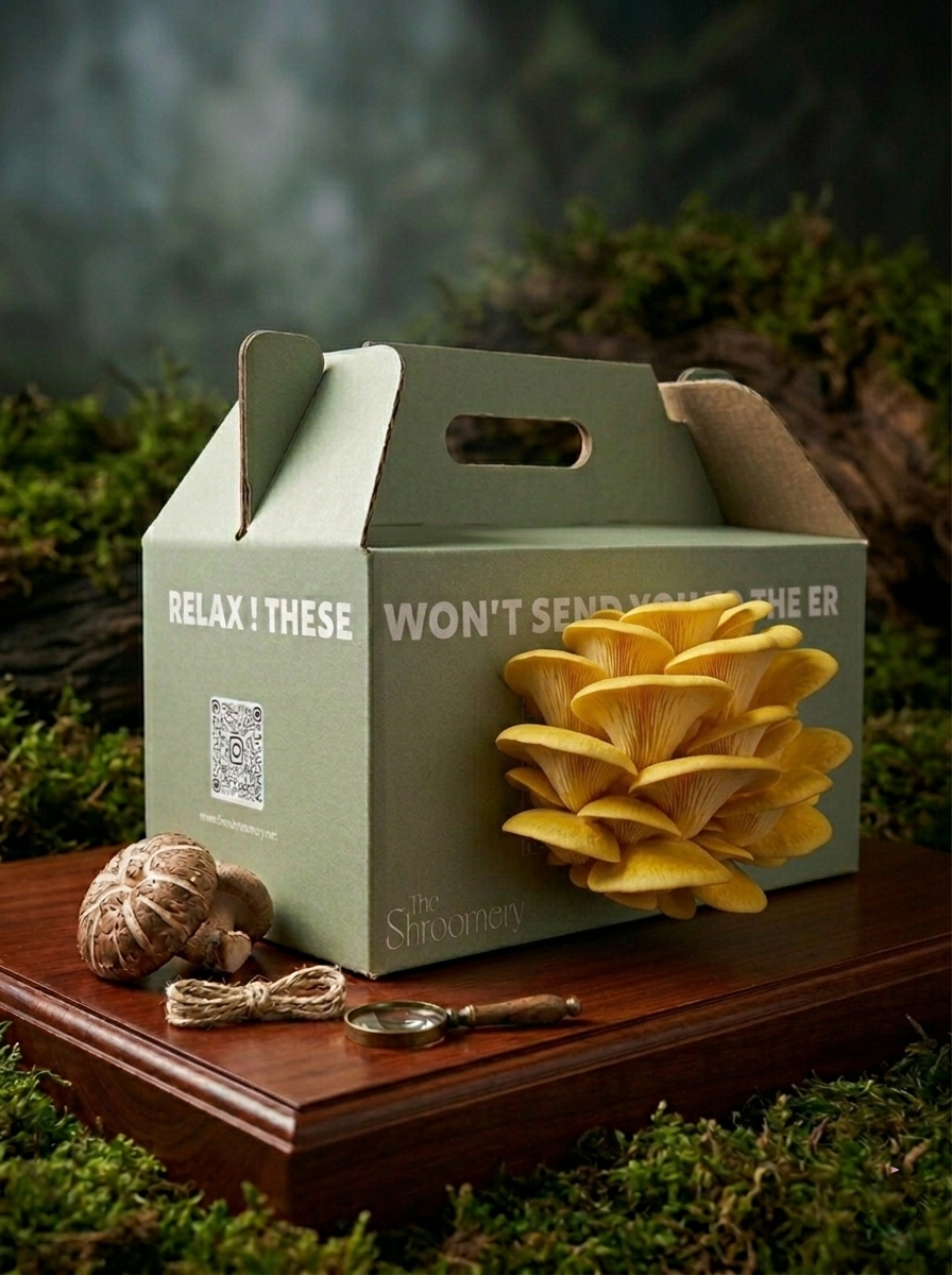 Oyster Mushroom Grow Kit | Pearl, Pink & Yellow | Grow Gourmet Mushrooms at Home