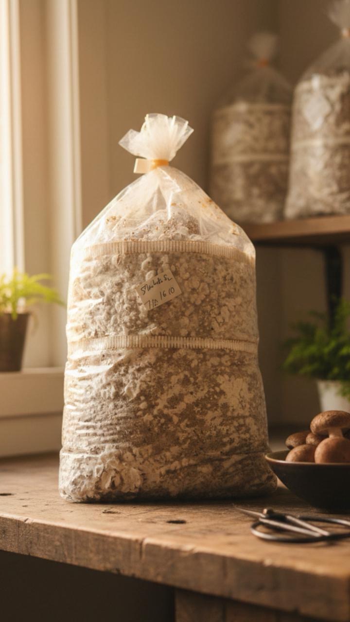 Shiitake Grow Block (4–5 kg) – Fully Colonized, Ready to Fruit