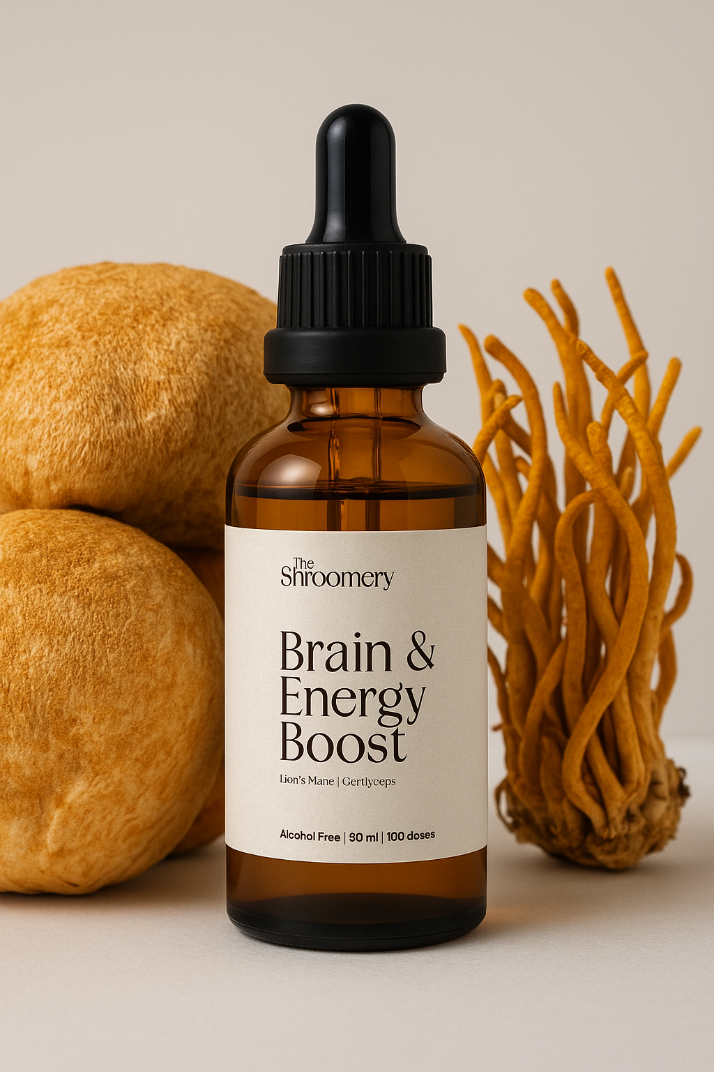 Brain & Energy Boost tincture bottle – The Shroomery